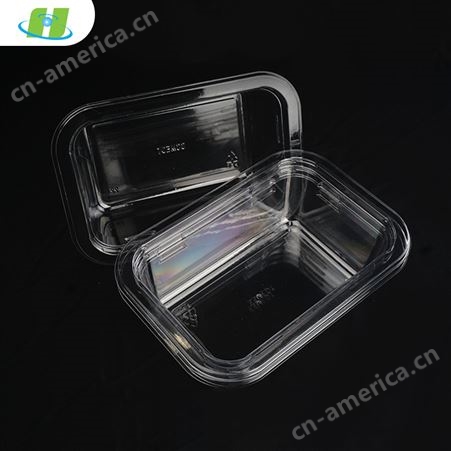 环塑一次性生鲜托盘透明塑料平底托盘食品无盖打包盒水果包装盒
