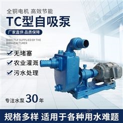 广东羊城TC型自吸泵 清水铸铁卧式单级自吸排水泵 园林喷灌泵厂家