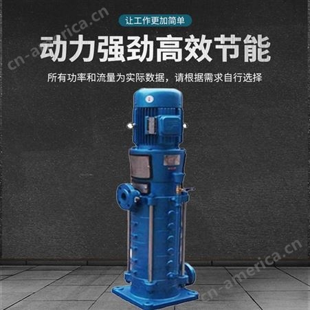 羊城水泵DL立式多级钢离心泵 消防供水加压泵 高楼增压泵