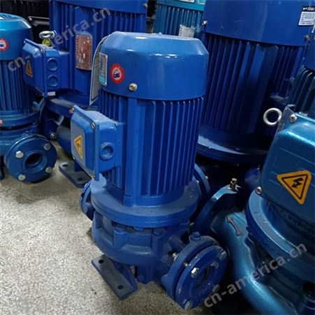 羊城GDF40-15管道泵 管道式离心泵 扬程15米 流量11.4 功率1.1KW