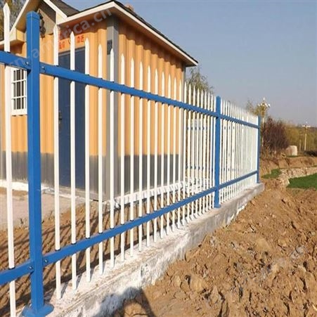 雅安别墅锌钢护栏图片蓝白护栏科阳高1.8米宽3米