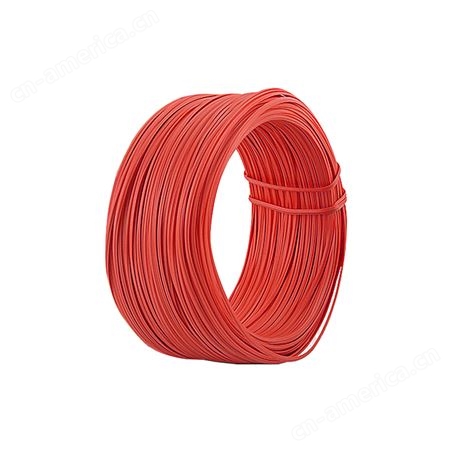 中云智创 塑料PVC扎线1.2镀锌铁丝100米 通信绑扎带圆形铁芯扎丝绑线 红色
