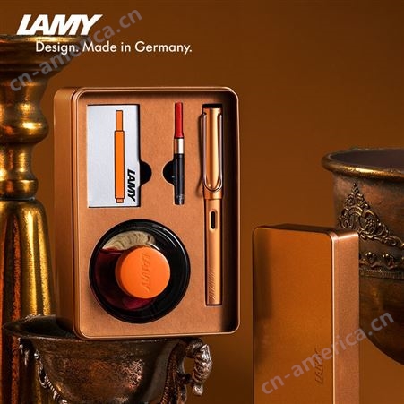 LAMY/凌美恒星系列AL-star古铜礼盒 复古时尚书法墨水笔商务送礼 旋转吸墨钢笔签字笔 批发包邮