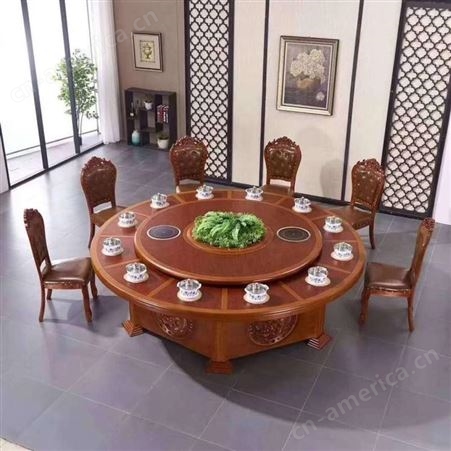 北京酒店火锅桌 圆桌  实木圆桌面 餐厅圆桌 酒店桌椅多少钱