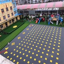奥旺 篮球场拼装地板 幼儿园运动地胶 学校操场塑料拼接悬浮地板厂家