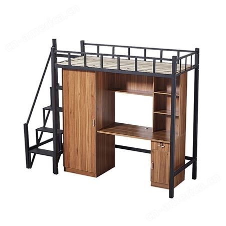 家用下桌 宿舍高低床生产厂家 学生公寓床双层床