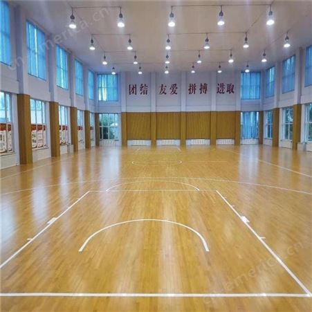 泰立--武汉木地板篮球馆 篮球地板一平价格 体育场地板施工厂家