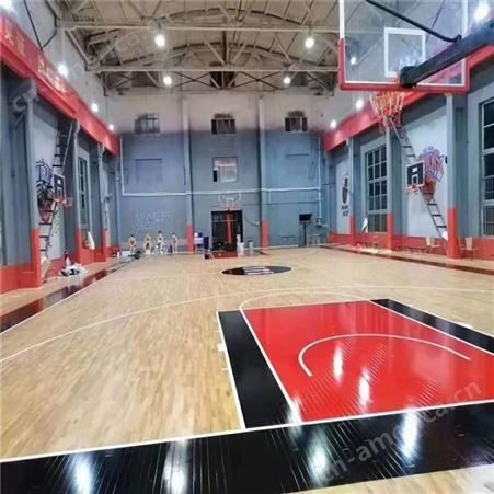 泰立--武汉木地板篮球馆 篮球地板一平价格 体育场地板施工厂家