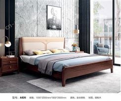山东红木床现货供应新中式家具