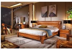 天津实木家具床开泰家具各种风格新中式家具