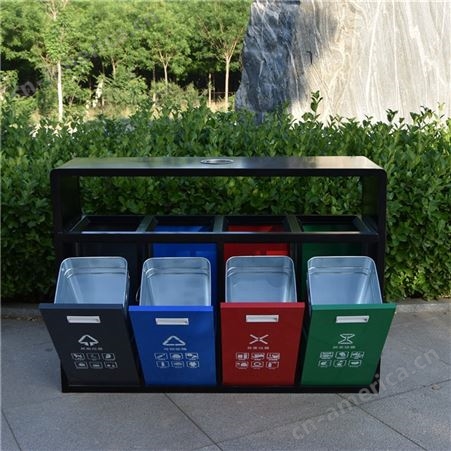 林静美常州分类垃圾桶 分类果皮箱金属垃圾桶 金属果皮箱