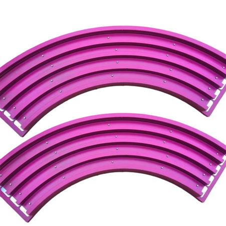 高分子磁力弯轨厂家 塑料曲线导轨 输送线耐磨转弯轨L型链条导轨
