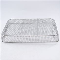消毒清洗筺网框304不锈钢网篮工业厨房餐具洗碗收纳置物框